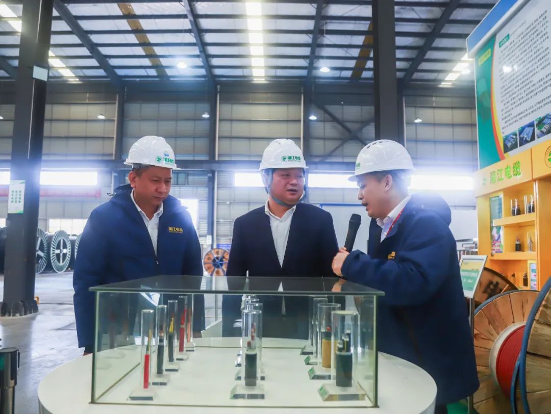 長沙經(jīng)開區(qū)黨工委，長沙縣委書記付旭明書記一行領(lǐng)導(dǎo)，考察調(diào)研湘江電纜